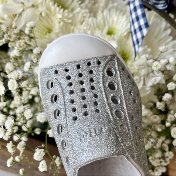 Native Shoes•C9 (Child)•EUC•Jefferson Disco Bling•Embedded Silver Disco Glitter - Picture 7 of 16